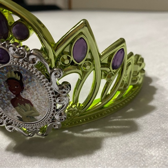 Disney The Princess & The Frog Tiana Tiara Green Bejeweled Fancy Crown - Picture 3 of 12
